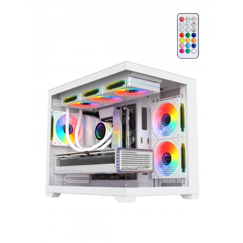 TERRANOVA AKVARYUM KASA 6 FANLI KUMANDALI BEYAZ